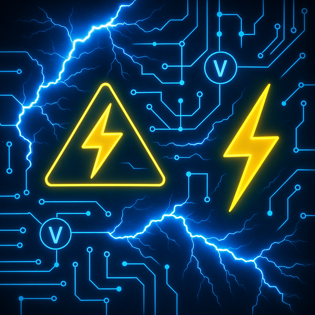 Electric energy background
